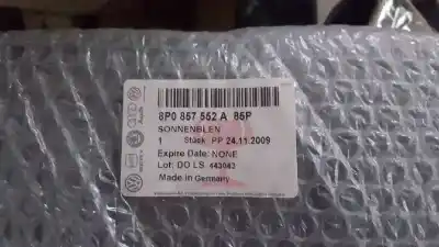Peça sobressalente para automóvel em segunda mão PARA-SOL DIREITO por AUDI A3 (8P)  Referências OEM IAM 8P0857552A  