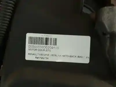 Peça sobressalente para automóvel em segunda mão MOTOR COMPLETO por RENAULT MEGANE I BERLINA HATCHBACK (BA0)  Referências OEM IAM F9Q736  