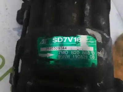 Peça sobressalente para automóvel em segunda mão compressor de ar condicionado a/a a/c por ford galaxy (vx) clx referências oem iam 7m0820803d
