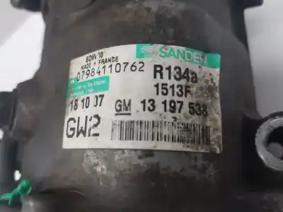 Second-hand car spare part air conditioning compressor for opel combo familiar oem iam references 13197538  1513f