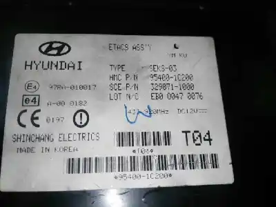 Автозапчастина б/у електронний модуль для hyundai getz (tb) 1.5 crdi посилання на oem iam 954001c200 97ra010017 954001c200