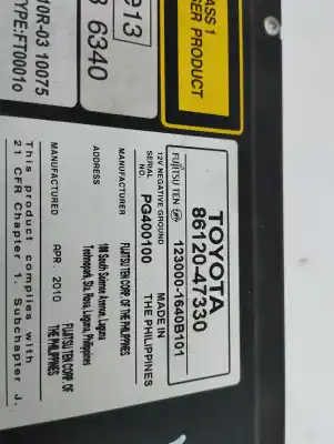 Автозапчасти б/у аудиосистема / радио cd за toyota prius (nhw30) plug-in hybrid advance ссылки oem iam 8612047330  