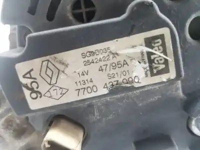 Автозапчастина б/у генератор для renault clio ii fase ii (b/cb0) authentique посилання на oem iam 7700437090  7700437090