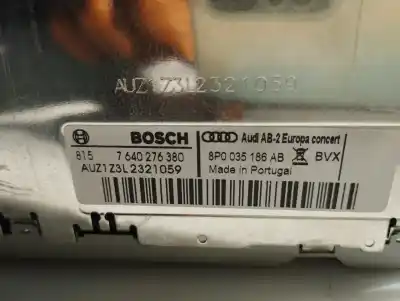 Second-hand car spare part audio system / radio cd for audi a3 (8p) 1.6 tdi ambiente oem iam references 8p0035186ab  8p0035186ab