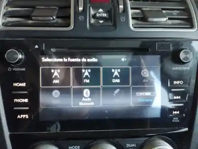 Second-hand car spare part audio system / radio cd for subaru forester (s12/sh) 2.0 sport plus oem iam references 86431sg380  