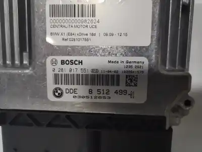 Second-hand car spare part ecu engine control for bmw x1 (e84) xdrive 18d oem iam references 0281017551  
