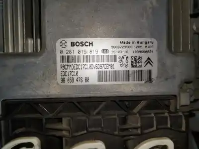 Second-hand car spare part ecu engine control for citroen c3 collection oem iam references 0281019819