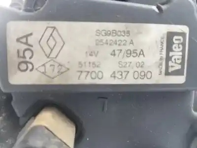 Автозапчастина б/у генератор для renault clio ii fase ii (b/cb0) authentique посилання на oem iam 7700437090  7700437090