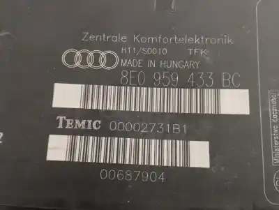 Tweedehands auto-onderdeel comfort-bedieningseenheid voor audi a4 berlina (8e) 2.0 oem iam-referenties 8e0959433bc 00002731b1 00687904 