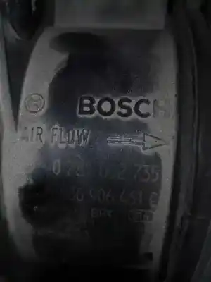 Peça sobressalente para automóvel em segunda mão medidor de massa de ar por audi a4 berlina (b8) básico referências oem iam 0281002735