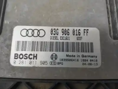 Автозапчастина б/у ебу контролер двигуна для audi a3 (8p) 2.0 tdi ambiente посилання на oem iam 03g906016ff 0281011905 03g906013ff