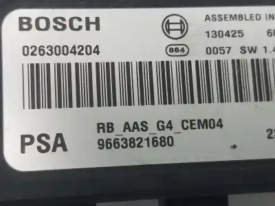 Second-hand car spare part electronic module for peugeot 308 active oem iam references 9663821680 0263004204 9663821680