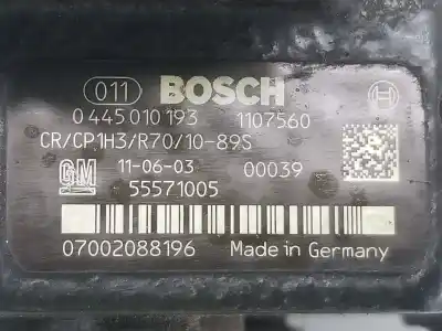 Recambio de automóvil de segunda mano de bomba inyeccion para opel insignia berlina 2.0 cdti referencias oem iam 0445010193 0445010193 