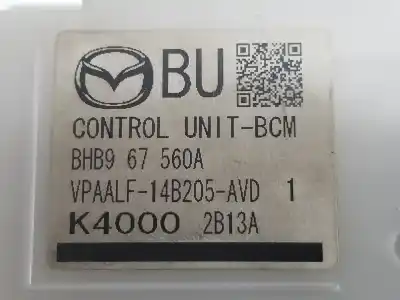 Peça sobressalente para automóvel em segunda mão módulo eletrônico por mazda 3 lim. (bl) luxury referências oem iam vpaalf14b205avd k40002b13a vpaalf14b205avd