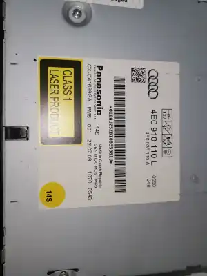 Second-hand car spare part audio system / radio cd for audi q7 (4l) 3.0 tdi v6 advance quattro (176kw) oem iam references 4e0910110l  4e0035110a