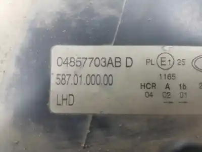 Автозапчастина б/у ліва фара для chrysler voyager (rg) 2.5 crd cat посилання на oem iam 04857703ab  