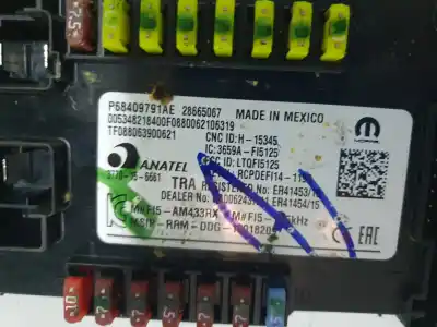 Second-hand car spare part fuse box unit for jeep compass ii business 4x4 oem iam references p68409791ae  