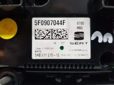 Peça sobressalente para automóvel em segunda mão comando de sofagem (chauffage / ar condicionado) por seat leon (5f1) i-tech referências oem iam 5f0907044f  5f0907044f
