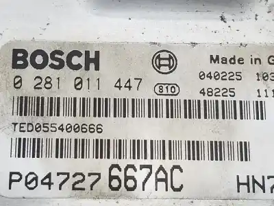 Second-hand car spare part ecu engine control for chrysler voyager (rg) 2.5 crd lx oem iam references 0281011447  0281011447