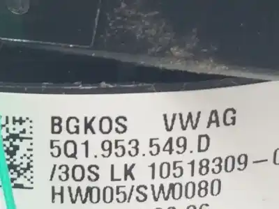 Pezzo di ricambio per auto di seconda mano anello airbag per seat ateca (kh7) motor 1.0 ltr. - 85 kw tsi riferimenti oem iam 5q1953549d  5q1953549d