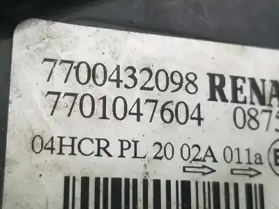 Автозапчастина б/у ліва фара для renault scenic (ja..) 1.4 16v посилання на oem iam 7700432098 7701047604 7700432098