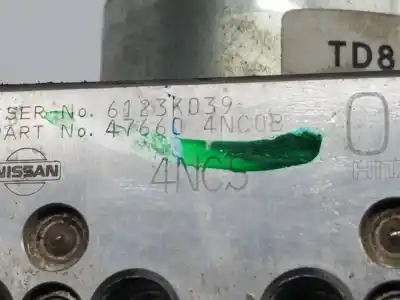 Second-hand car spare part abs for nissan leaf acenta 109 cv / 80 kw oem iam references 476604nc0b  476604nc0b