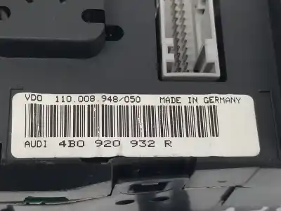 Автозапчастина б/у панель інструментів для audi a6 avant (4b5) 2.4 (121kw) посилання на oem iam 4b0920932r 110008948050 4b0920932r