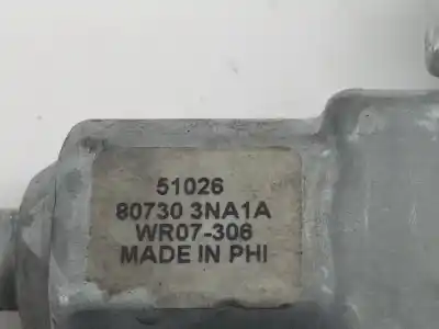 Second-hand car spare part driver left window regulator for nissan leaf acenta 109 cv / 80 kw oem iam references 807303na1a  807303na1a