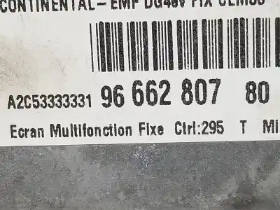 Second-hand car spare part multifunction display for peugeot 508 access oem iam references 9666280780  