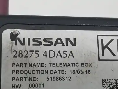 Second-hand car spare part electronic module for nissan leaf acenta 109 cv / 80 kw oem iam references 282754da5a  282754da5a