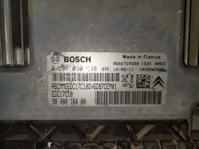 Second-hand car spare part ecu engine control for citroen c4 cactus shine oem iam references 0281030548  9808016480