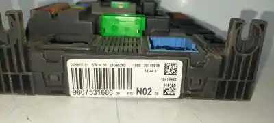 Second-hand car spare part fuse box unit for citroen c4 cactus shine oem iam references 9807531680  