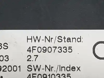 Second-hand car spare part electronic module for audi a6 berlina (4f2) 3.2 fsi oem iam references 4f0907335  