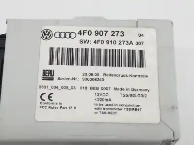 Second-hand car spare part electronic module for audi a6 berlina (4f2) 3.2 fsi oem iam references 4f0907273  