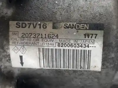 Автозапчасти б/у компрессор кондиционера воздуха за dacia logan ambiance ссылки oem iam 8200603434  8200603434