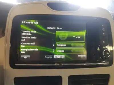 Second-hand car spare part multifunction display for renault zoe life oem iam references 259156379r  259156379r