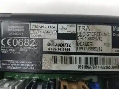 Second-hand car spare part multifunction display for renault zoe life oem iam references 259156379r  259156379r