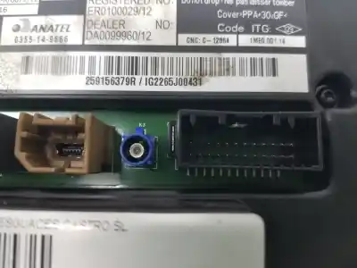 Second-hand car spare part multifunction display for renault zoe life oem iam references 259156379r  259156379r