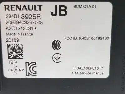 Автозапчастина б/у електронний модуль для renault captur intens посилання на oem iam 284b13925r  284b13925r