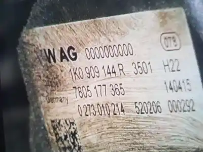 Автозапчастина б/у рульмова рейка для volkswagen caddy ka/kb (2c) furgón economy bluemotion посилання на oem iam 1k0909144r