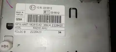 Gebrauchtes Autoersatzteil AUDIOSYSTEM / RADIO-CD zum FORD FIESTA (CB1)  OEM-IAM-Referenzen AA6T18C815AD  