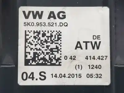Автозапчастина б/у управління світлом для volkswagen caddy ka/kb (2c) furgón economy bluemotion посилання на oem iam 5k0953521dq  5k0953521dq