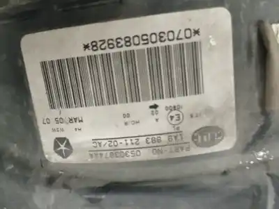 Second-hand car spare part right headlight for jeep compass limited oem iam references 05303874aa  