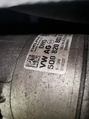 Peça sobressalente para automóvel em segunda mão COMPRESSOR DE AR CONDICIONADO A/A A/C por VOLKSWAGEN POLO V (6R1)  Referências OEM IAM 5Q0820803B  