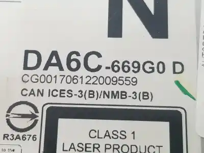 Pezzo di ricambio per auto di seconda mano impianto audio / radio cd per mazda cx-3 senses edition 2wd riferimenti oem iam da6c669g0  da6c669g0