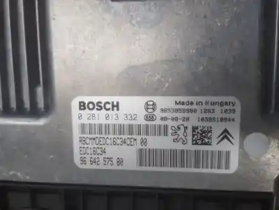 Peça sobressalente para automóvel em segunda mão CENTRALINA DE MOTOR UCE por PEUGEOT 407  Referências OEM IAM 0281013332  