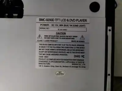 Second-hand car spare part dvd system for audi q7 (4l) 3.0 tdi v6 advance quattro (176kw) oem iam references   