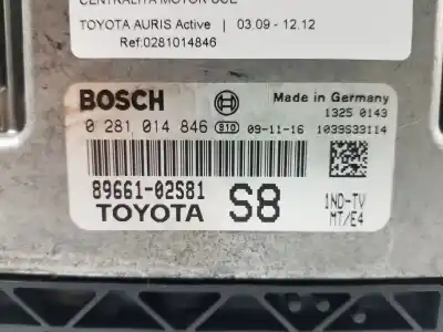 Second-hand car spare part ecu engine control for toyota auris active oem iam references 0281014846 8966102581 0281014846
