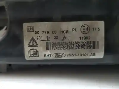 Second-hand car spare part left headlight for ford focus lim. (cb4) trend oem iam references 8m5113101ab  8m5113101ab
