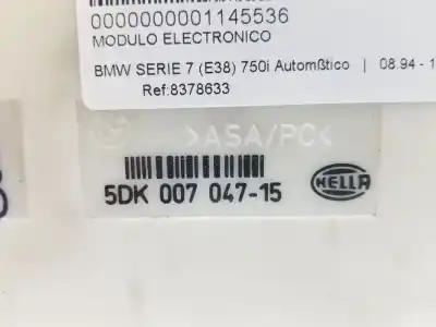 Peça sobressalente para automóvel em segunda mão módulo eletrônico por bmw serie 7 (e38) 750i automático referências oem iam 8378633